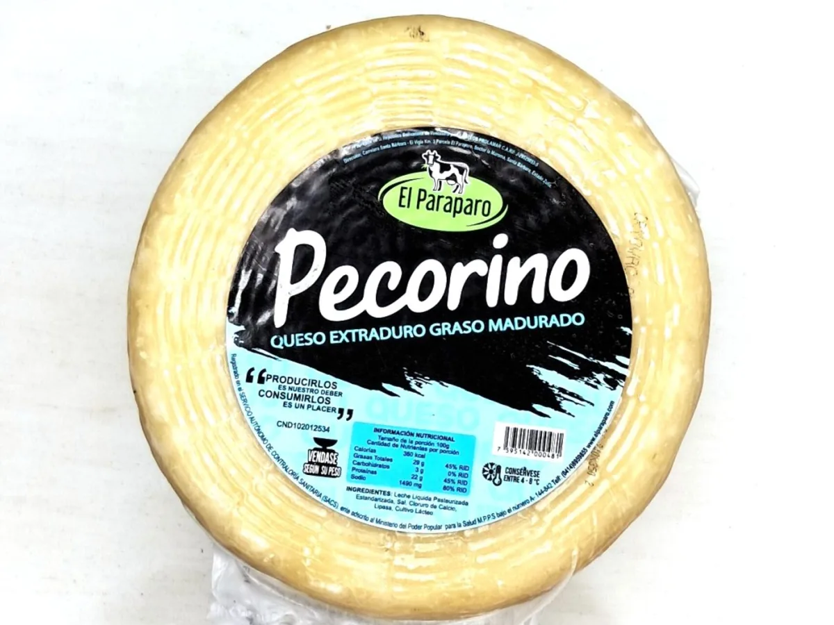 Queso Tipo Pecorino el Paraparo X Kg