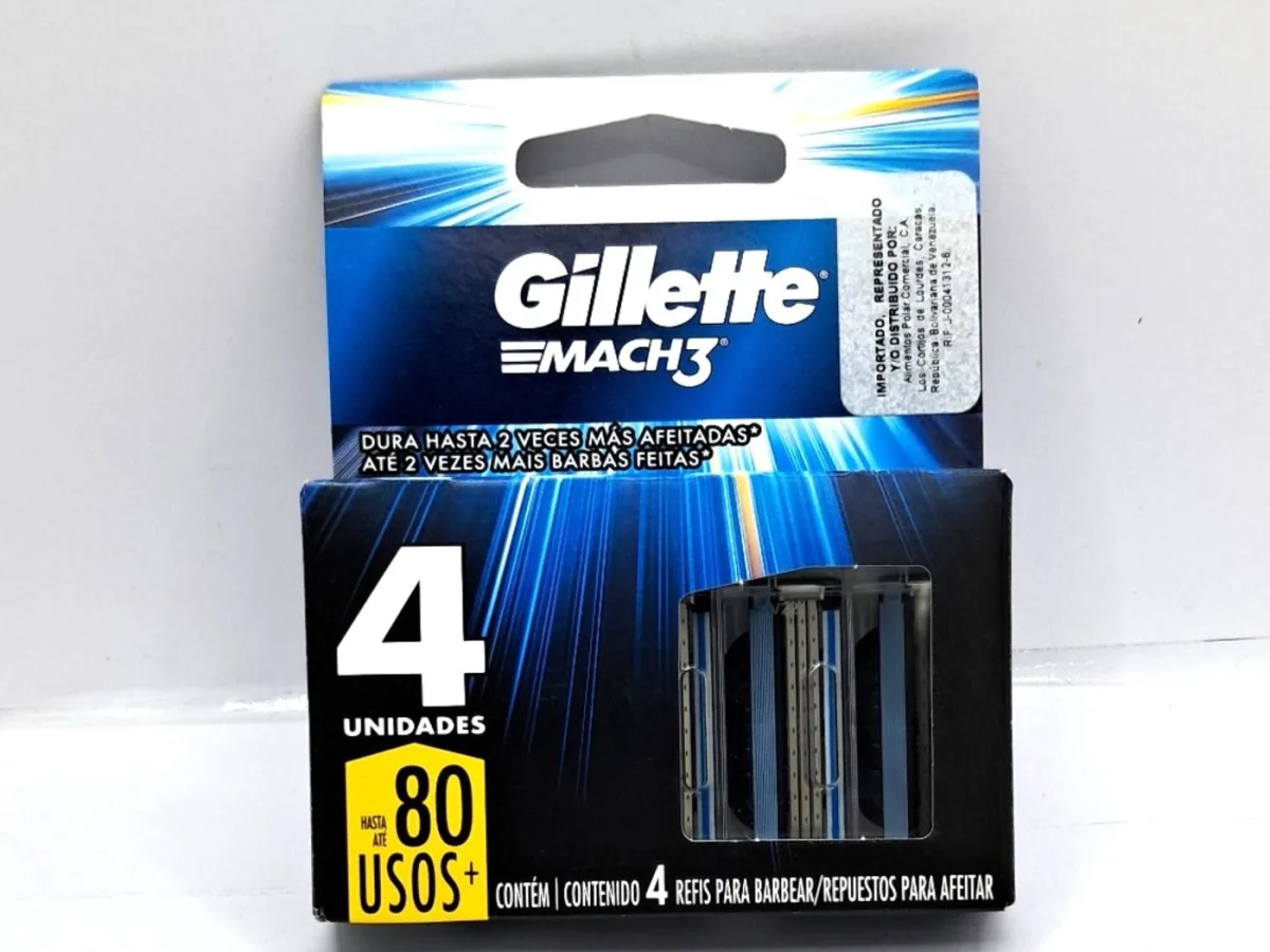 Gillette Mach3 Cartucho 4 Und
