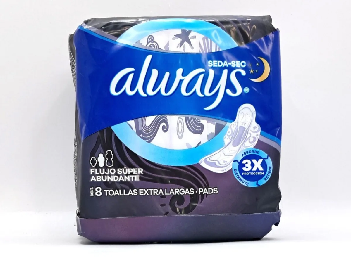 Toallas Always Nocturna Seda F Abundante 8und 101gr