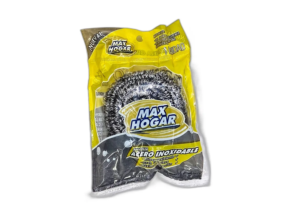 Esponja Max Hogar de Acero Inoxidable X Und