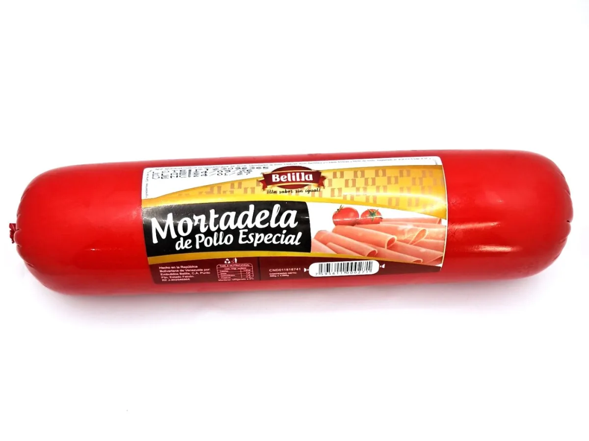 Mortadela de Pollo Belilla 900 Grs Und