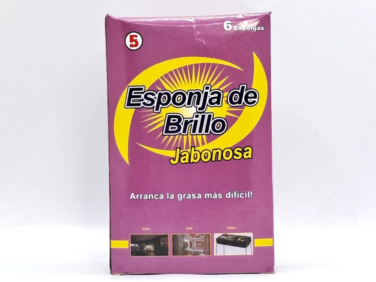 Esponja de Brillo Jabonosa 6und
