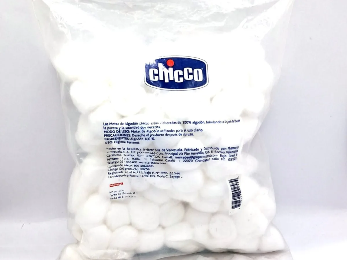 Motas del Algodon Chicco 100und