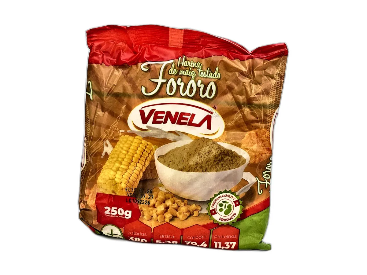Harina de Maiz Tostado Fororo Venela 250 Gr.