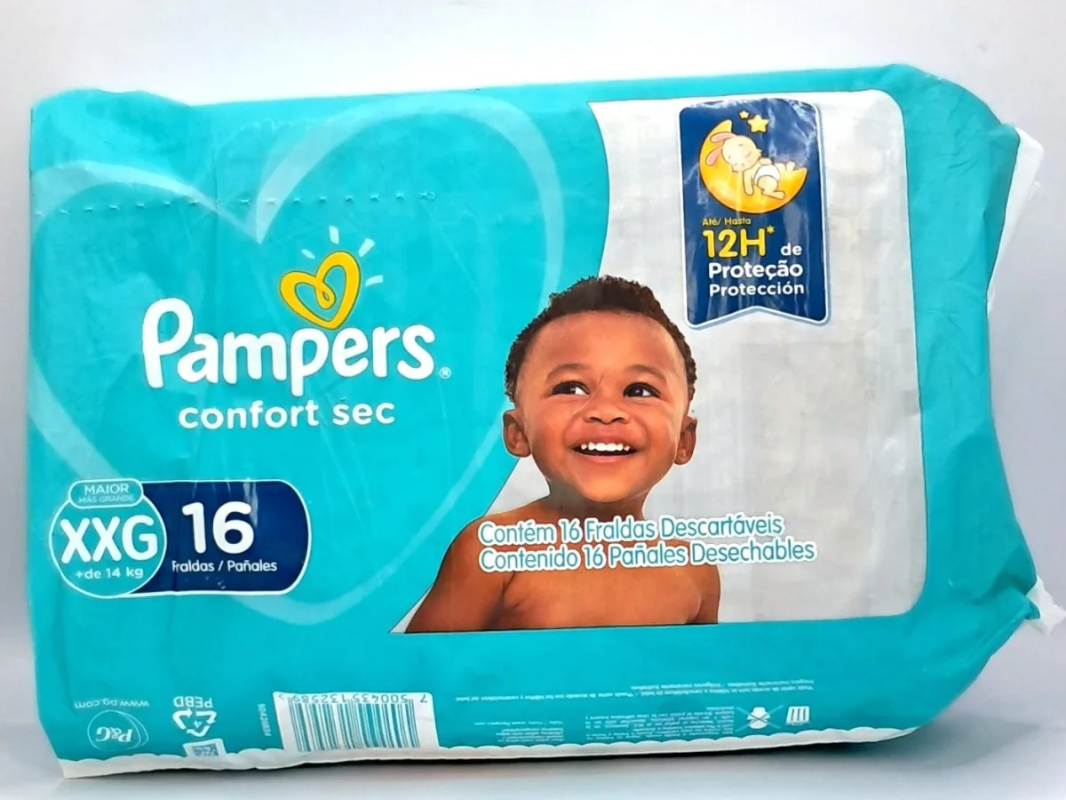 Pañales Pampers Confort Sec Xxg 432g