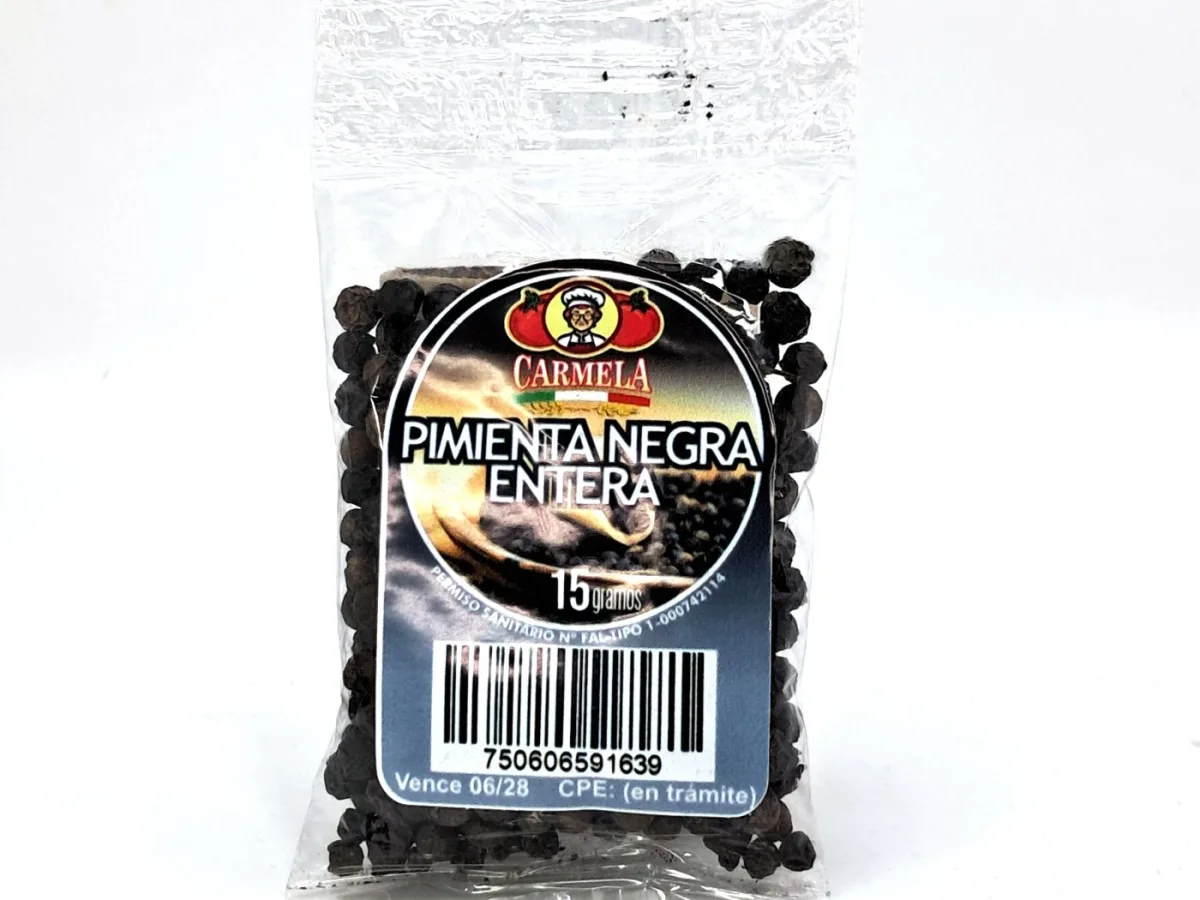 Pimienta Negra Entera Carmela 15g
