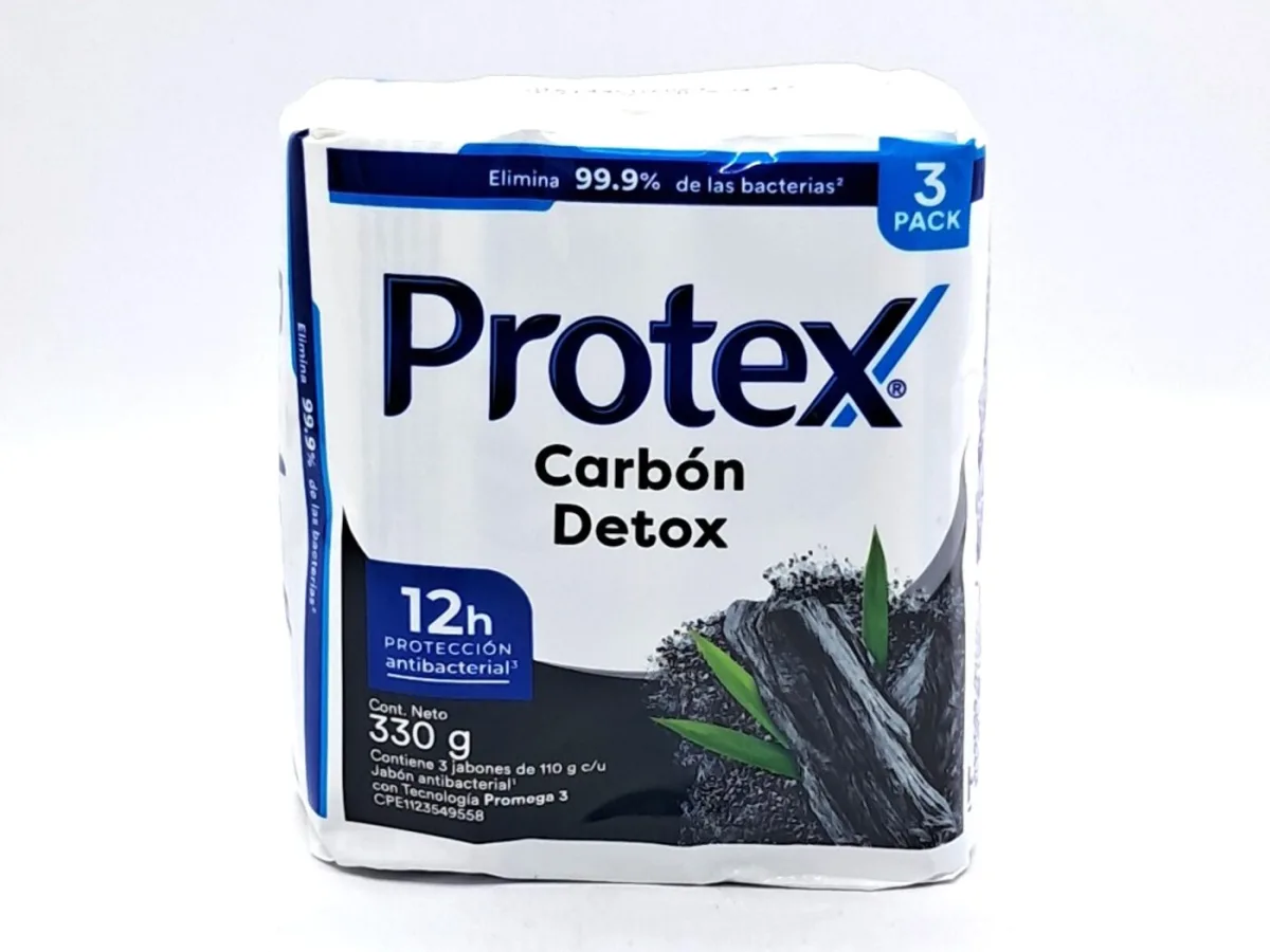 Jabon de Baño Protex Carbon Detox 110g 3pack