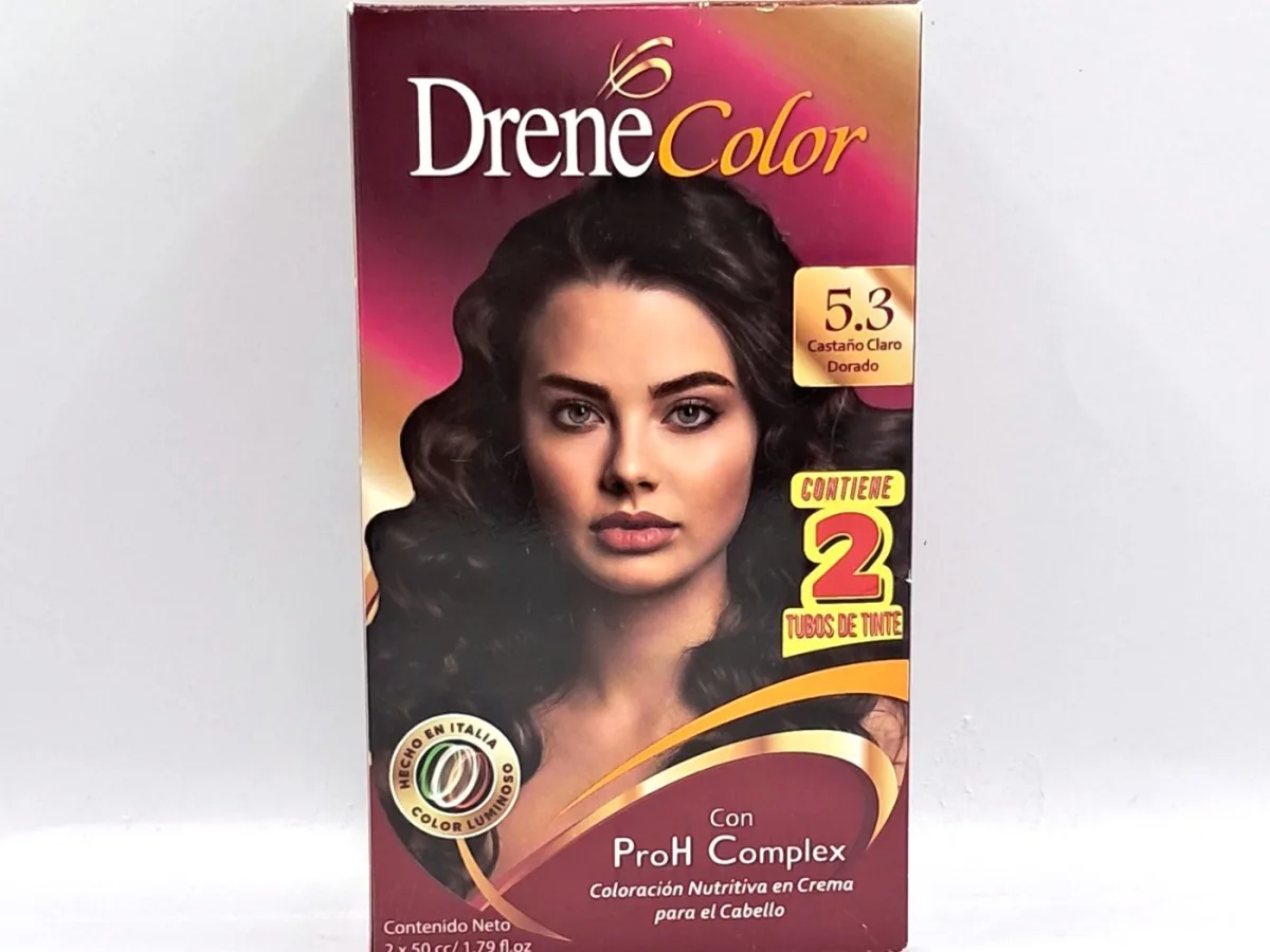 Kit Tinte Drene Castaño Claro Dorado 5.3