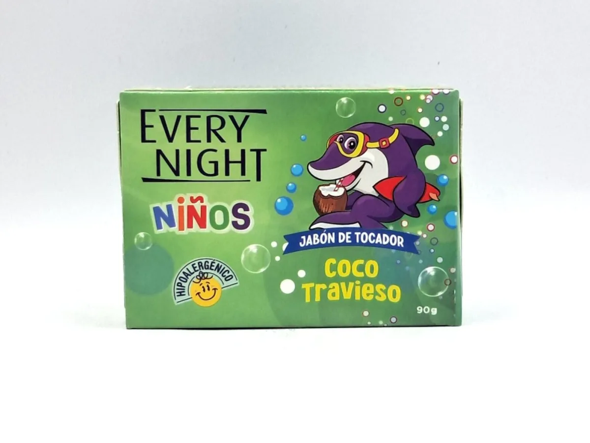 Jabon Every Night Niños Coco Travieso 90 Gr