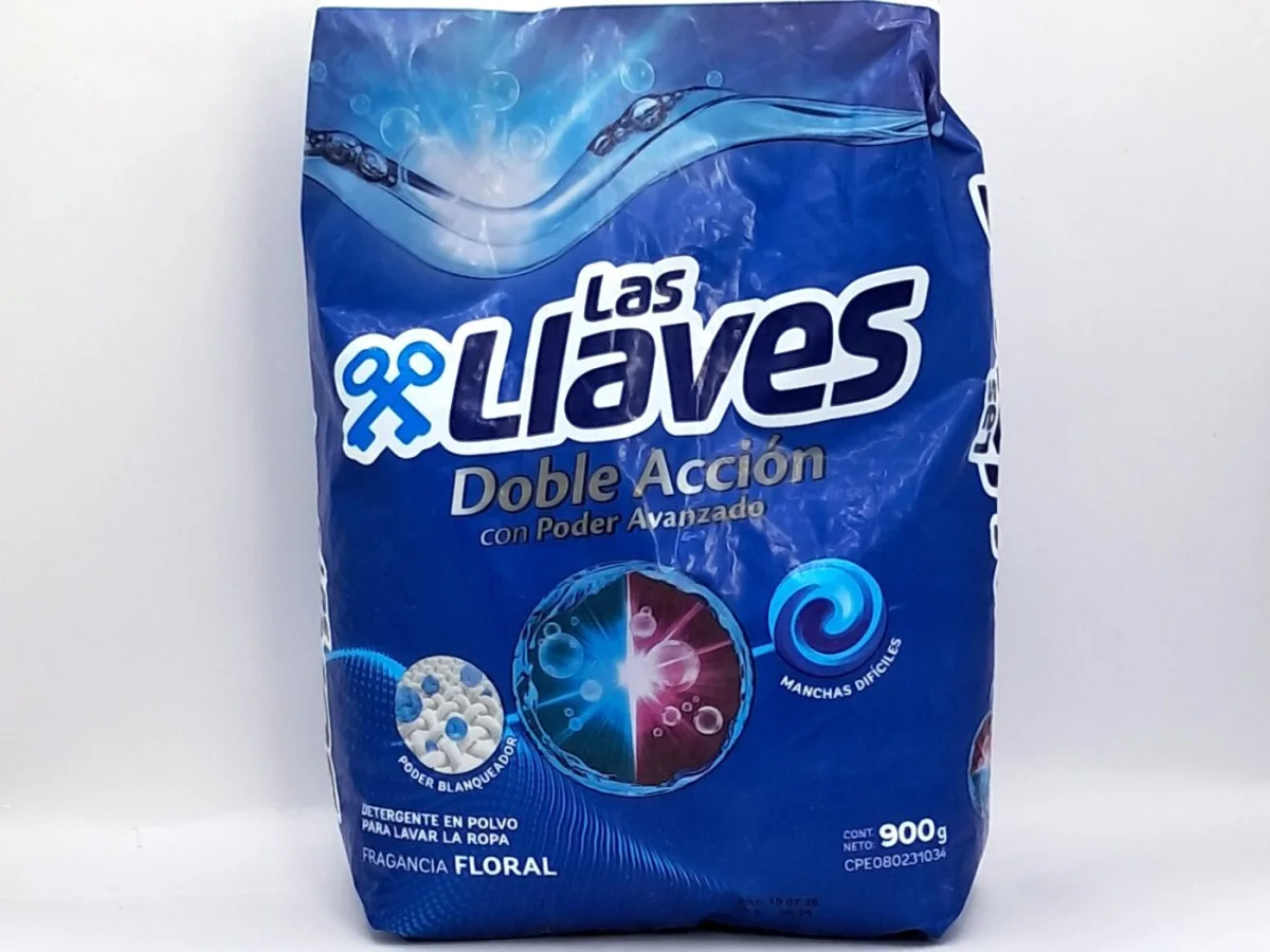Detergente en Polvo las Llaves Floral 900g