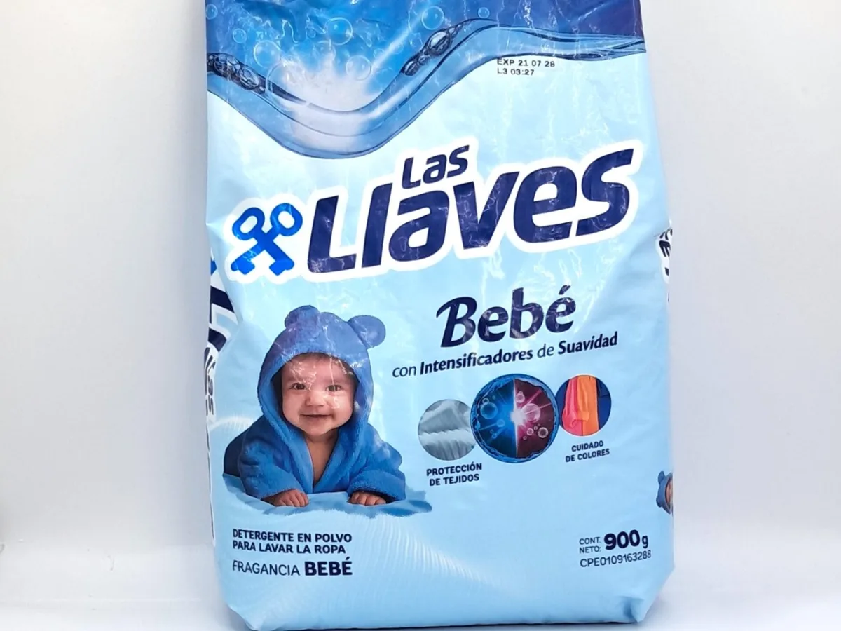 Detergente en Polvo las Llaves Bebe 900gr