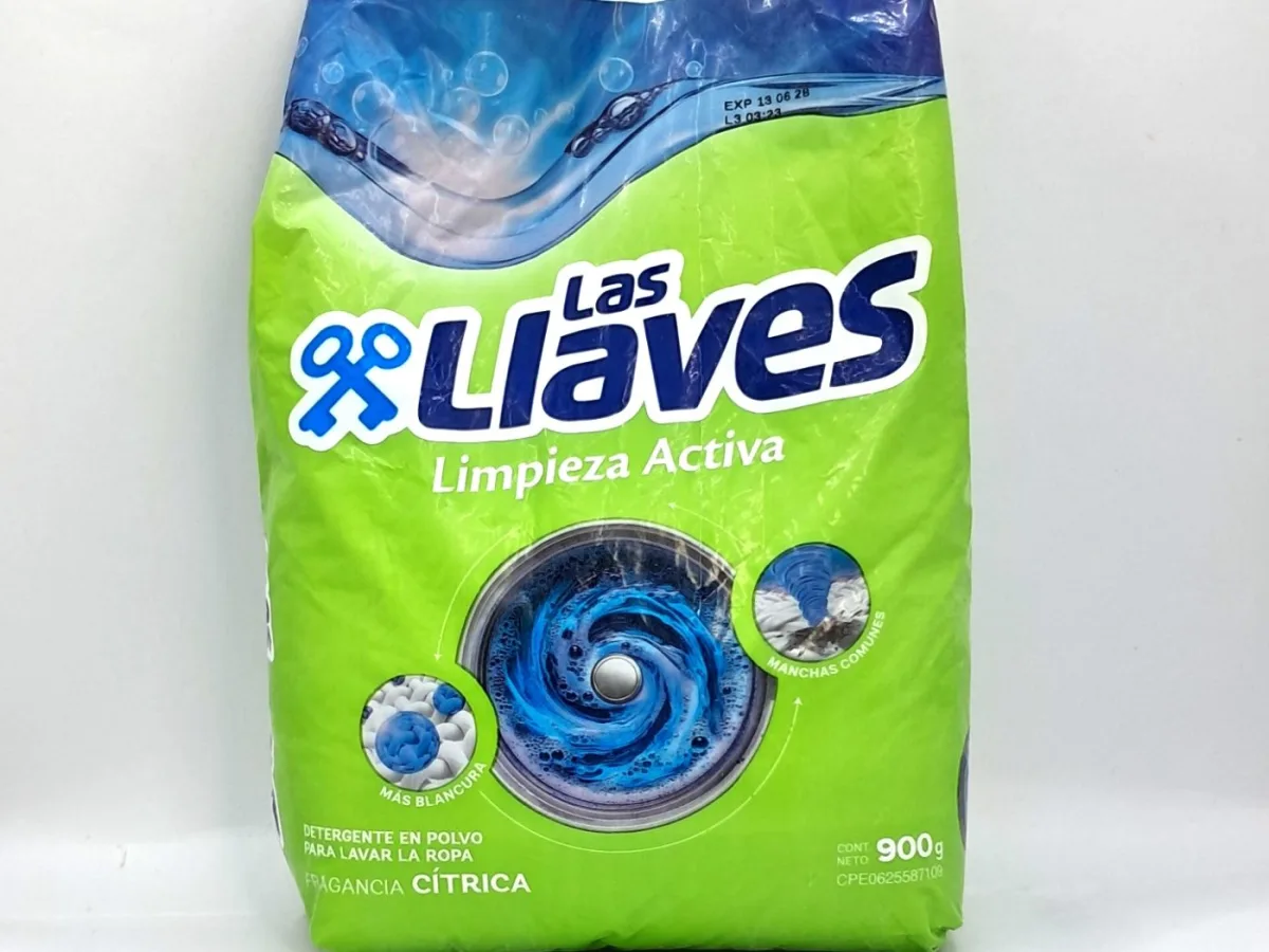 Detergente en Polvo las Llaves Limpieza Activa Citrica 900g X Und