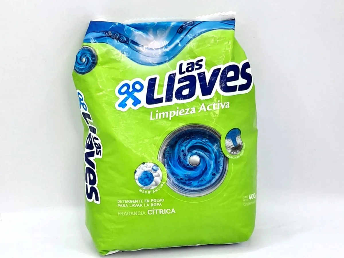 Jabon en Polvo las Llaves Limpieza Activa Citrica 400gr