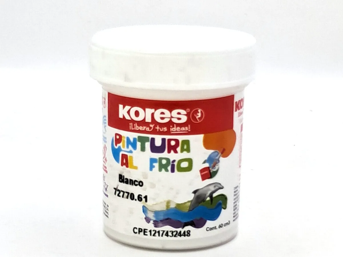 Pintura al Frio Color Blanco 60 Ml Kores
