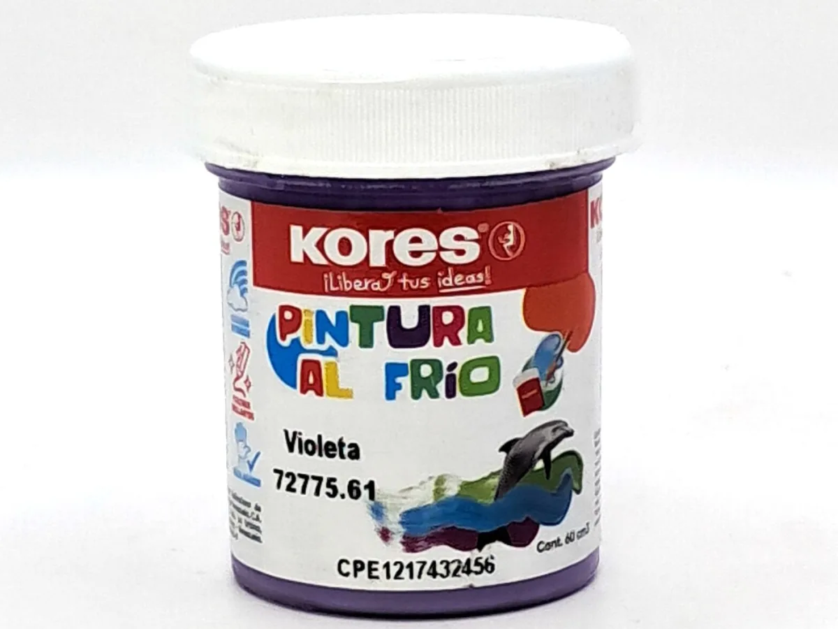 Pintura al Frio Color Violeta 60 Ml Kores