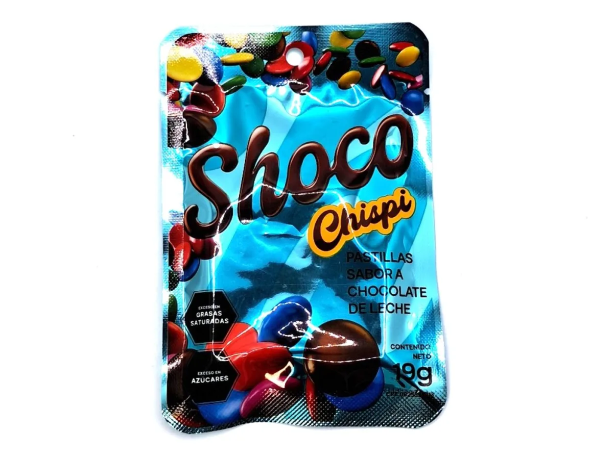 Shoco Crispi Pastillas Sabor a Chocolate 19 Gr