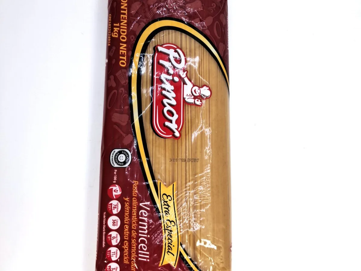 Pasta Vermicelli Extra Especial Primor 1kg