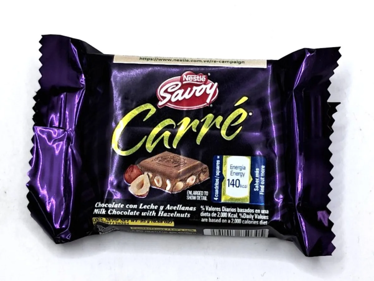 Carre Chocolate con Avellanas 25gr
