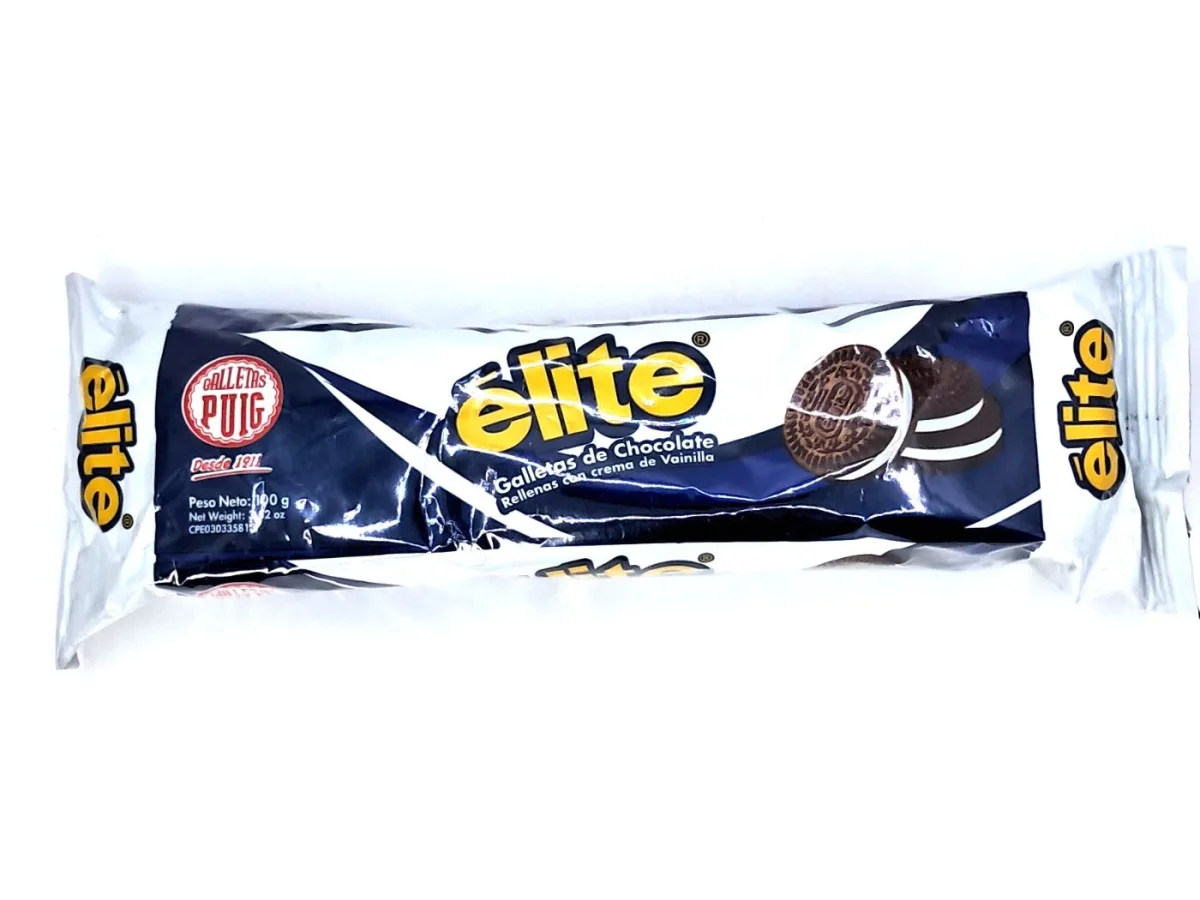 Galleta Elite Tubo de Chocolate 100gr