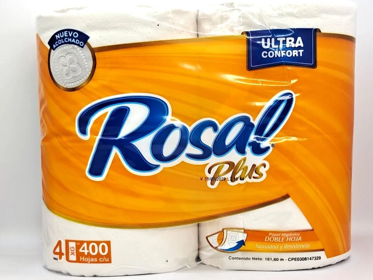 Papel Higienico Rosal Plus 400h