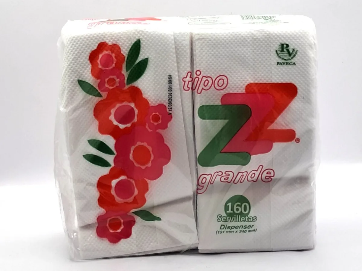 Servilletas Z Grande Paveca 160 H