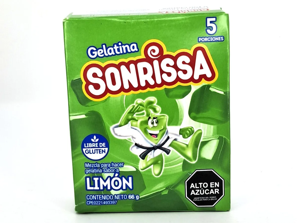 Gelatina Sonrisa Limon 66grs