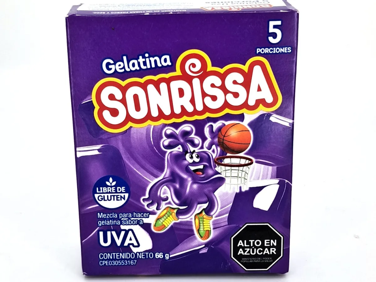 Gelatina Sonrisa Uva 66grs