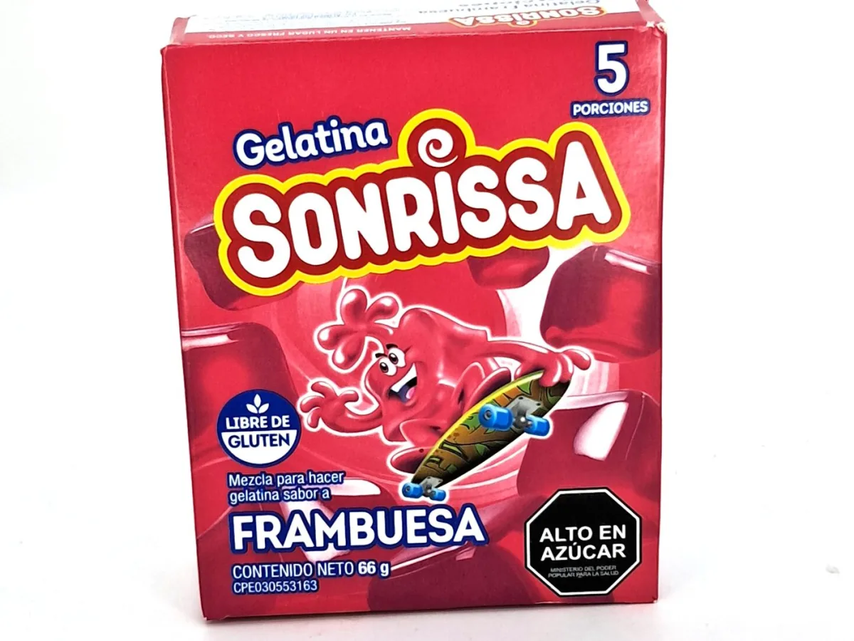 Gelatina Sonrissa Frambuesa 66grs