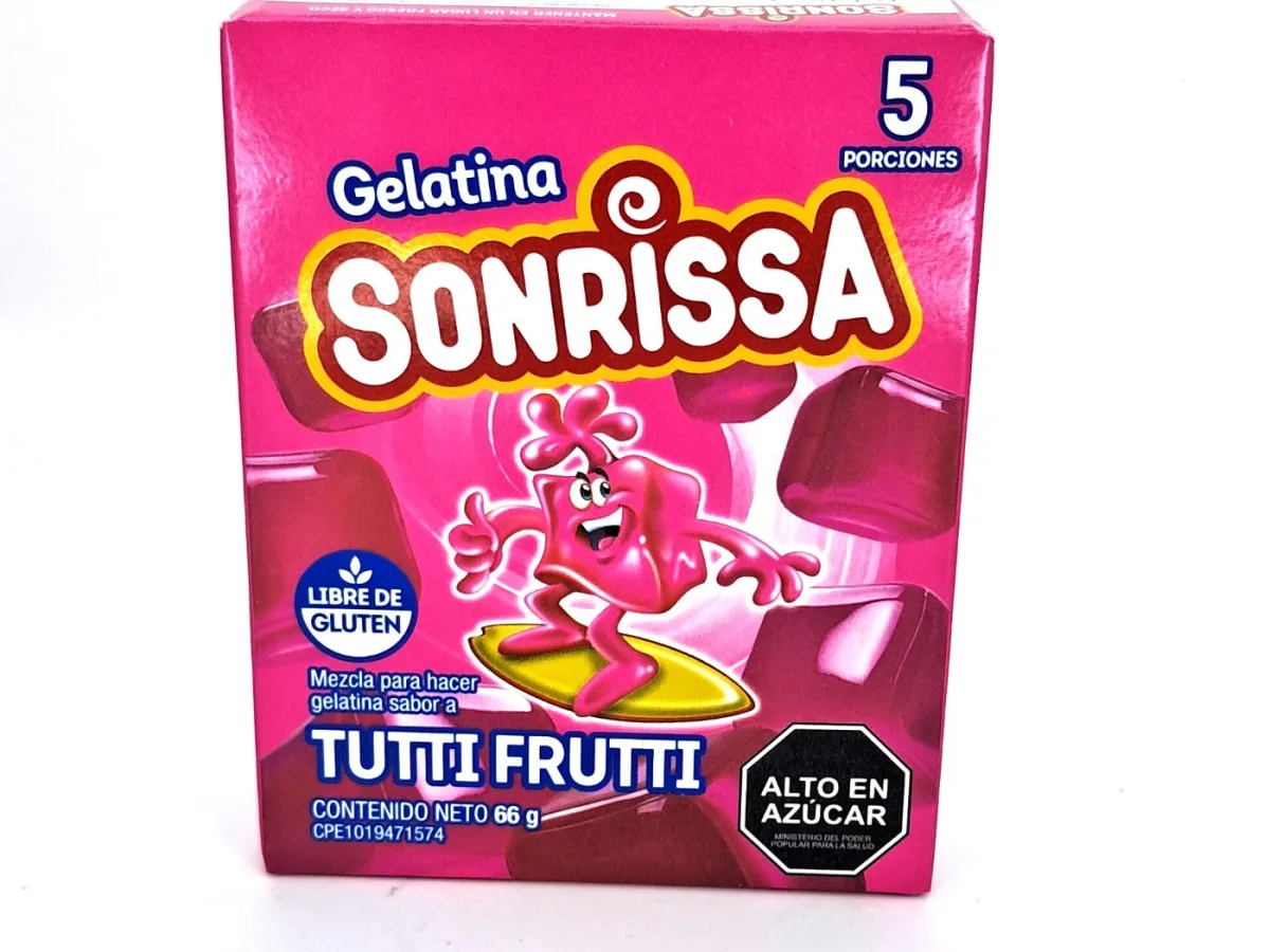 Gelatina Sonrissa Tutti-Frutti 66grs