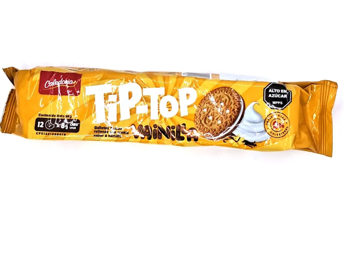 Galletas Tip-Top Vainilla 98gr