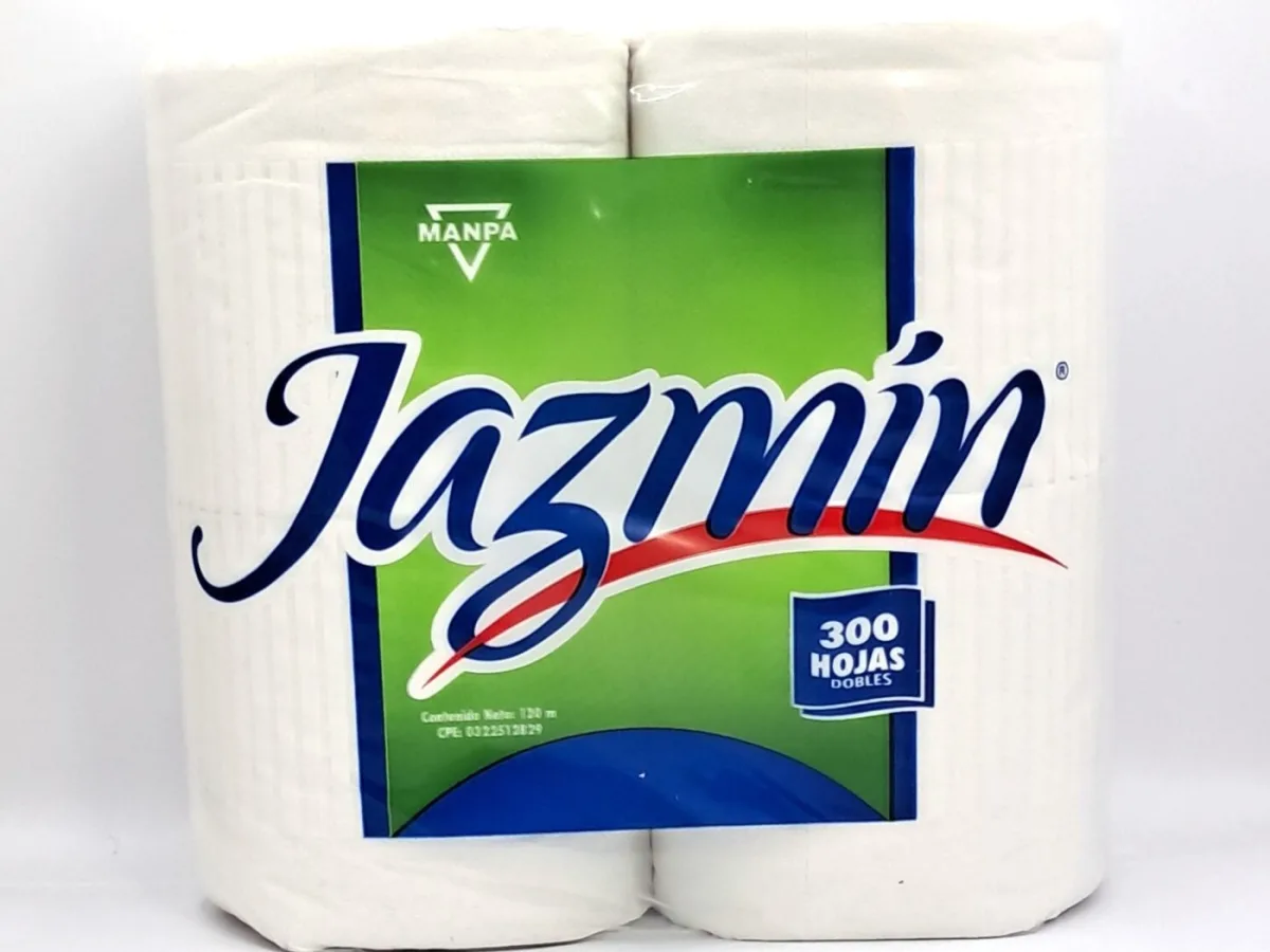 Papel Higienico Jazmin Verde X 4rollos 300h