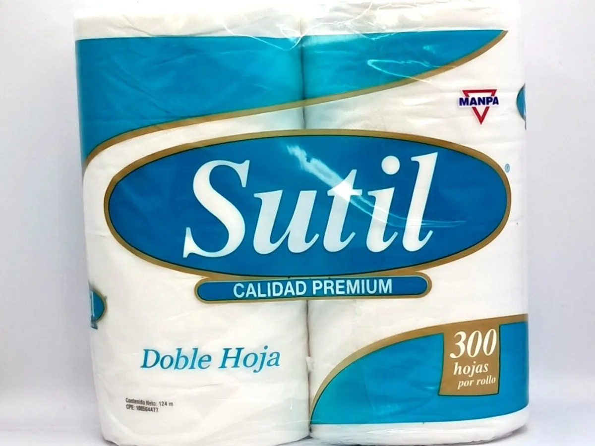 Papel Higienico Turquesa Sutil 300h 4 Rollos