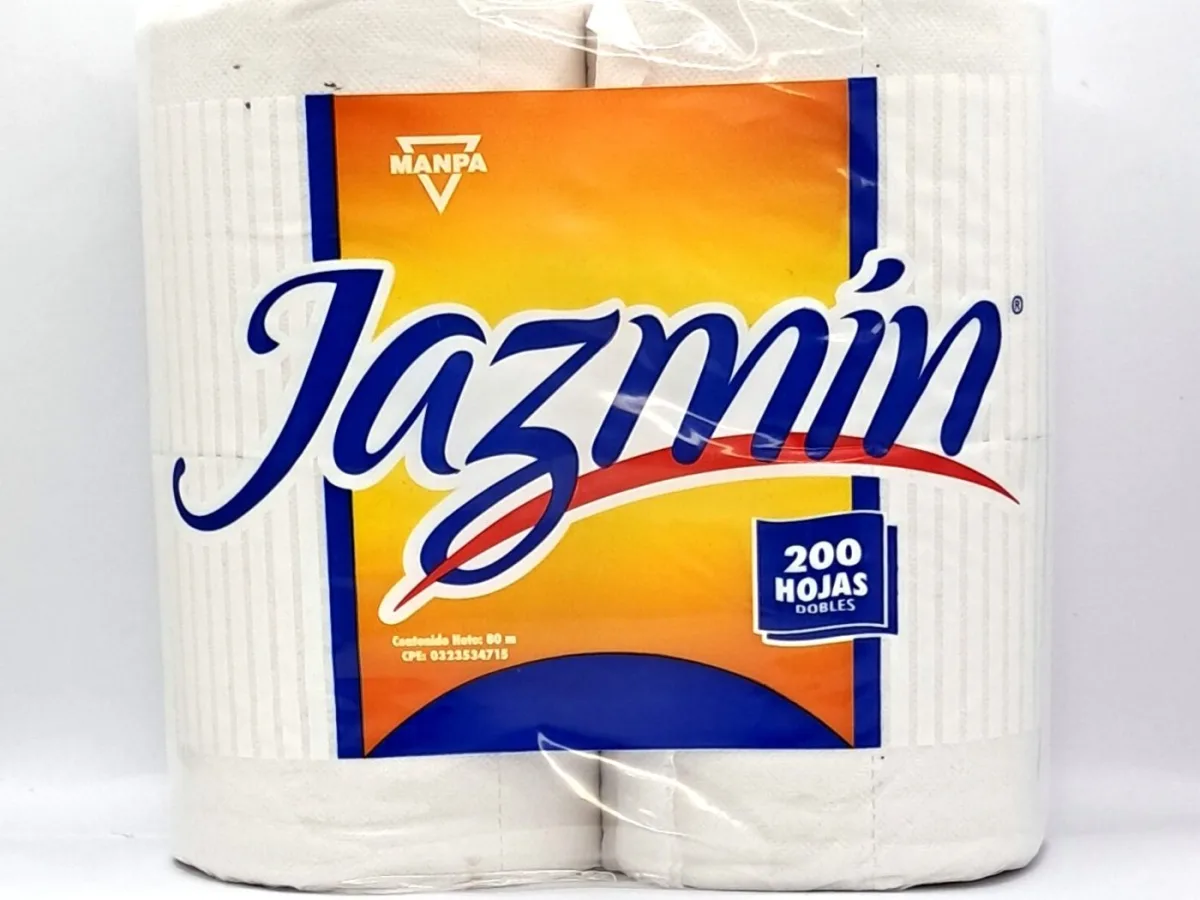 Papel Higienico Jazmin 200h X 4 Rollos