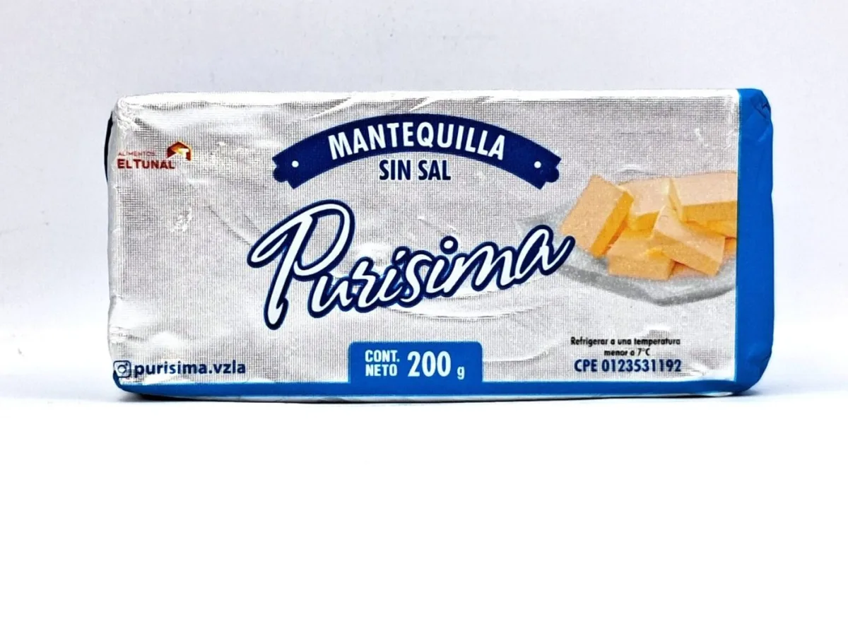 Mantequilla sin Sal Purisima 200gr