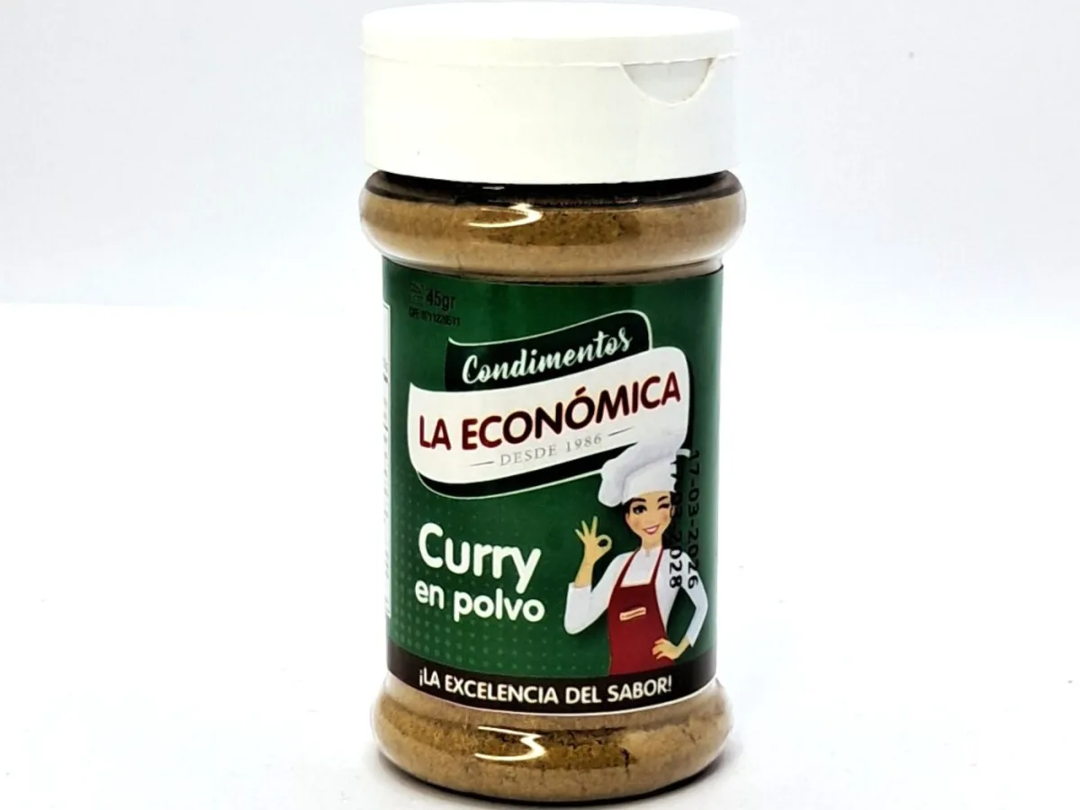 Curry en Polvo 45g la Economica Frasco Pet
