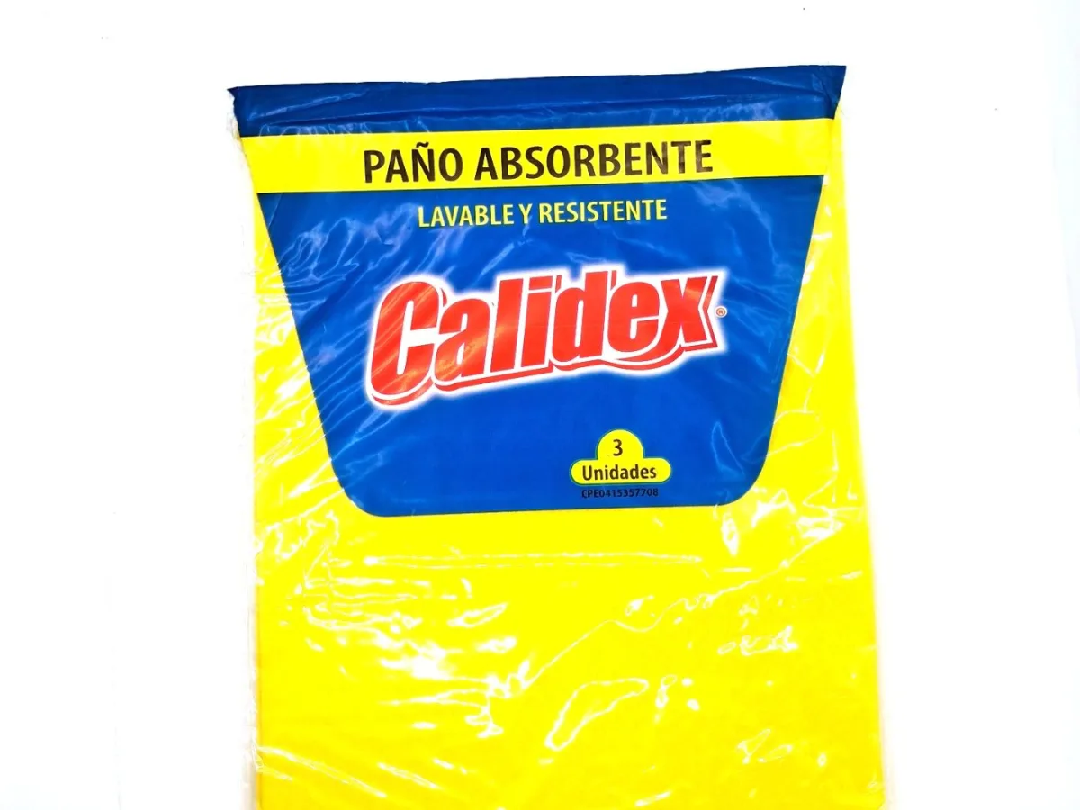 Paño Absorbente Amarillo Calidex 3und