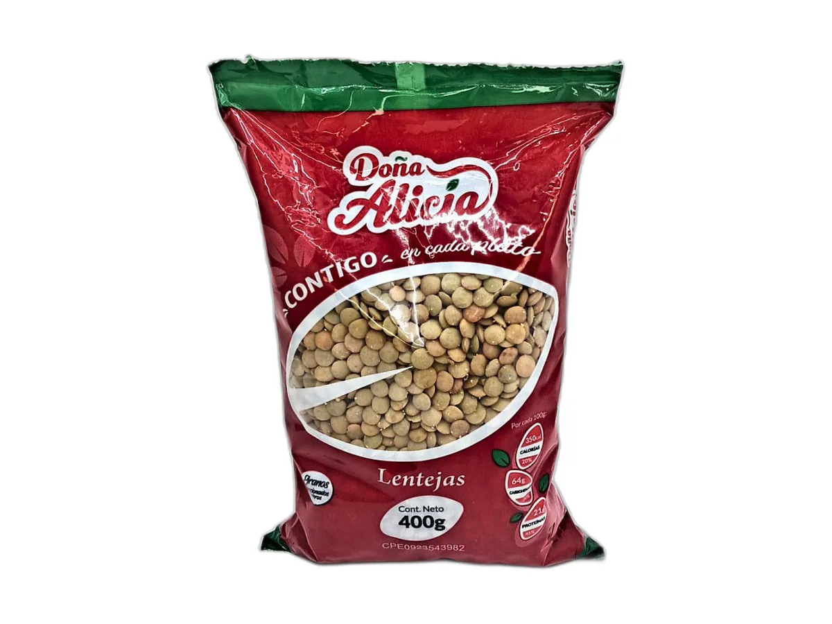 Lentejas Doña Alicia 400gr X Und