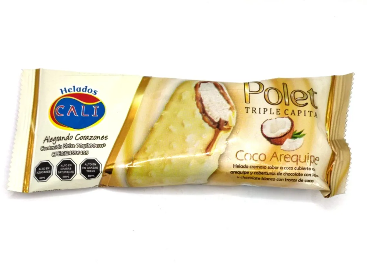 Paleta Polet Coco Arequipe X Und