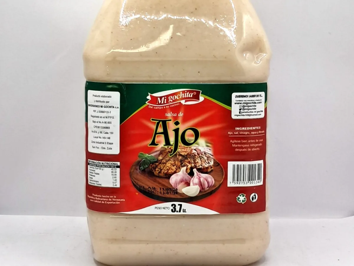 Salsa de Ajo 3.7 Lts Mi Gochita