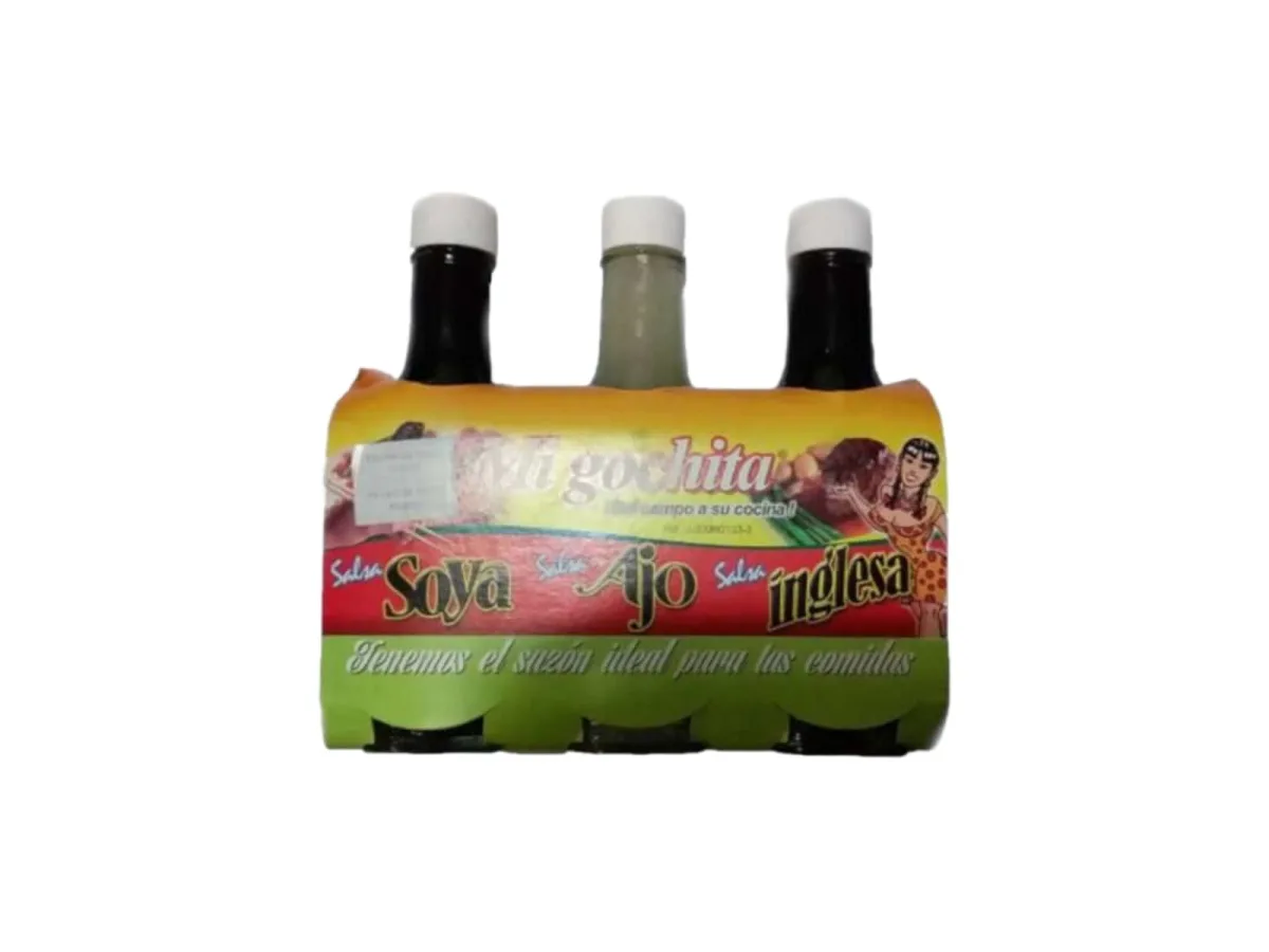 Tripack Mi Gochita (Inglesa-Ajo-Soya) 450ml
