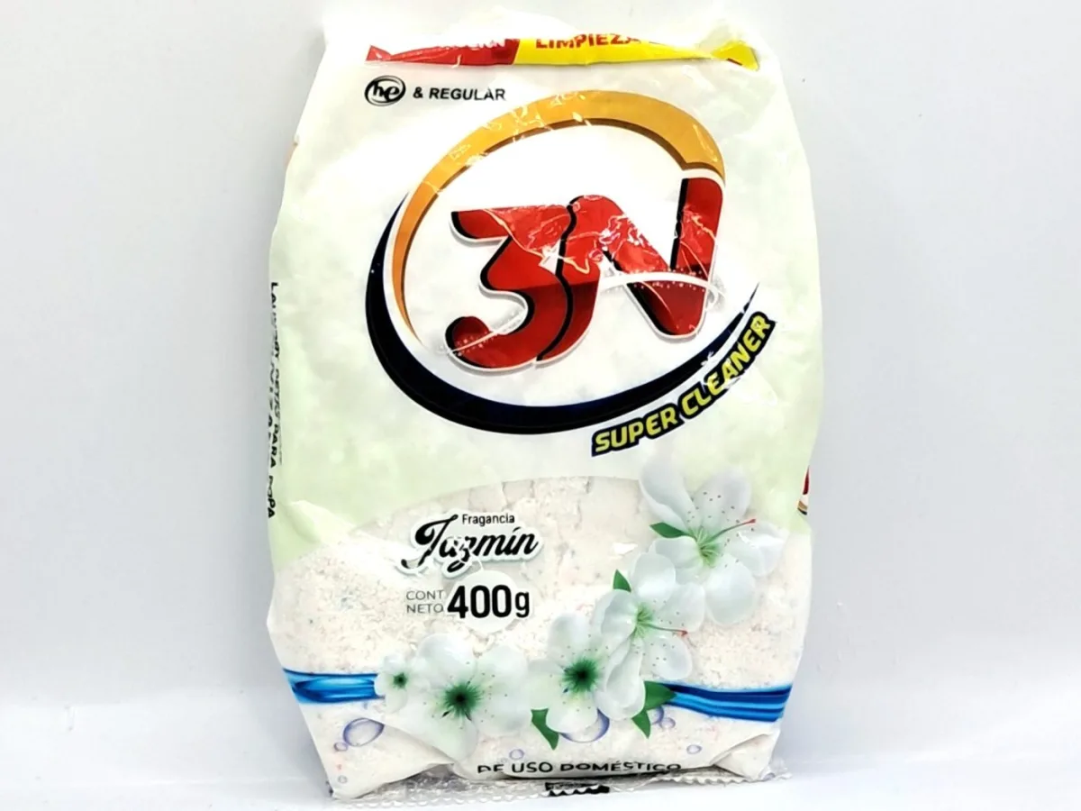 Detergente en Polvo 3n Jazmin/ Blanco 400 Gr