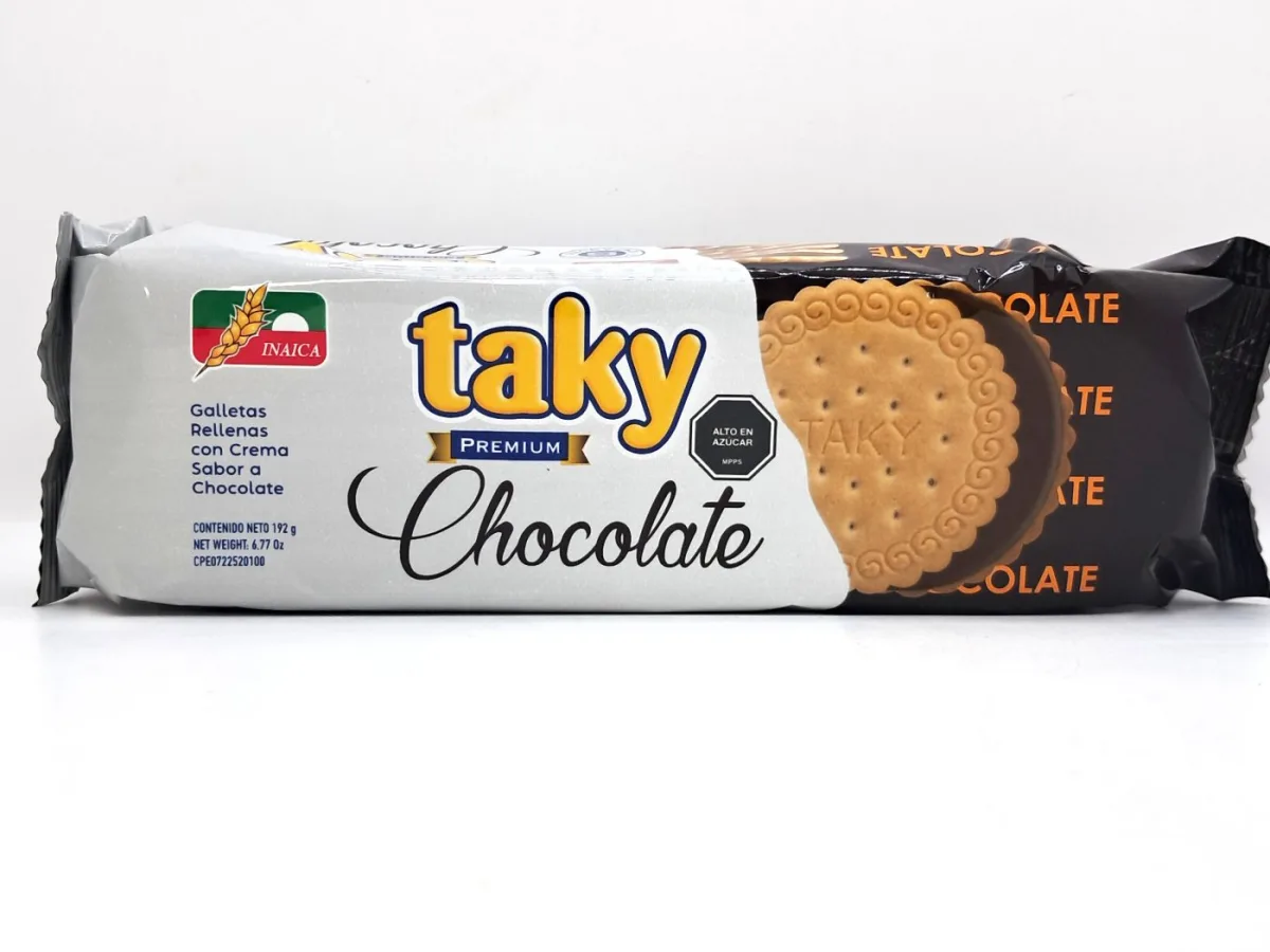 Galleta Taky Tubular Chocolate 192gr X Und