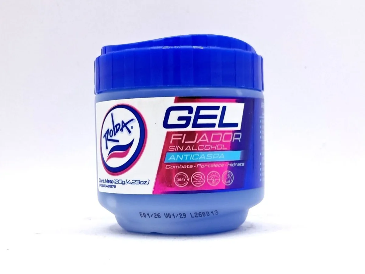 Gel Fijador Anticaspa Azul Rolda 120gr