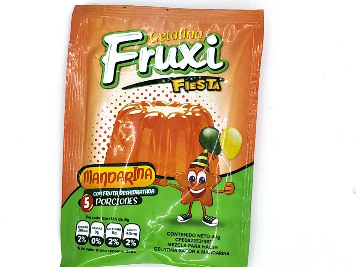 Gelatina Fruxi Mandarina 40g X Und