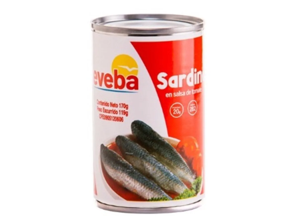 Sardina Eveba en Salsa de Tomate 170 G