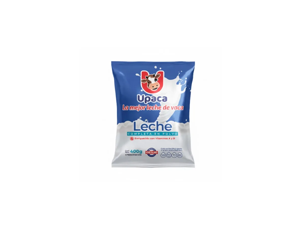 Upaca Leche Completa en Polvo 400gr