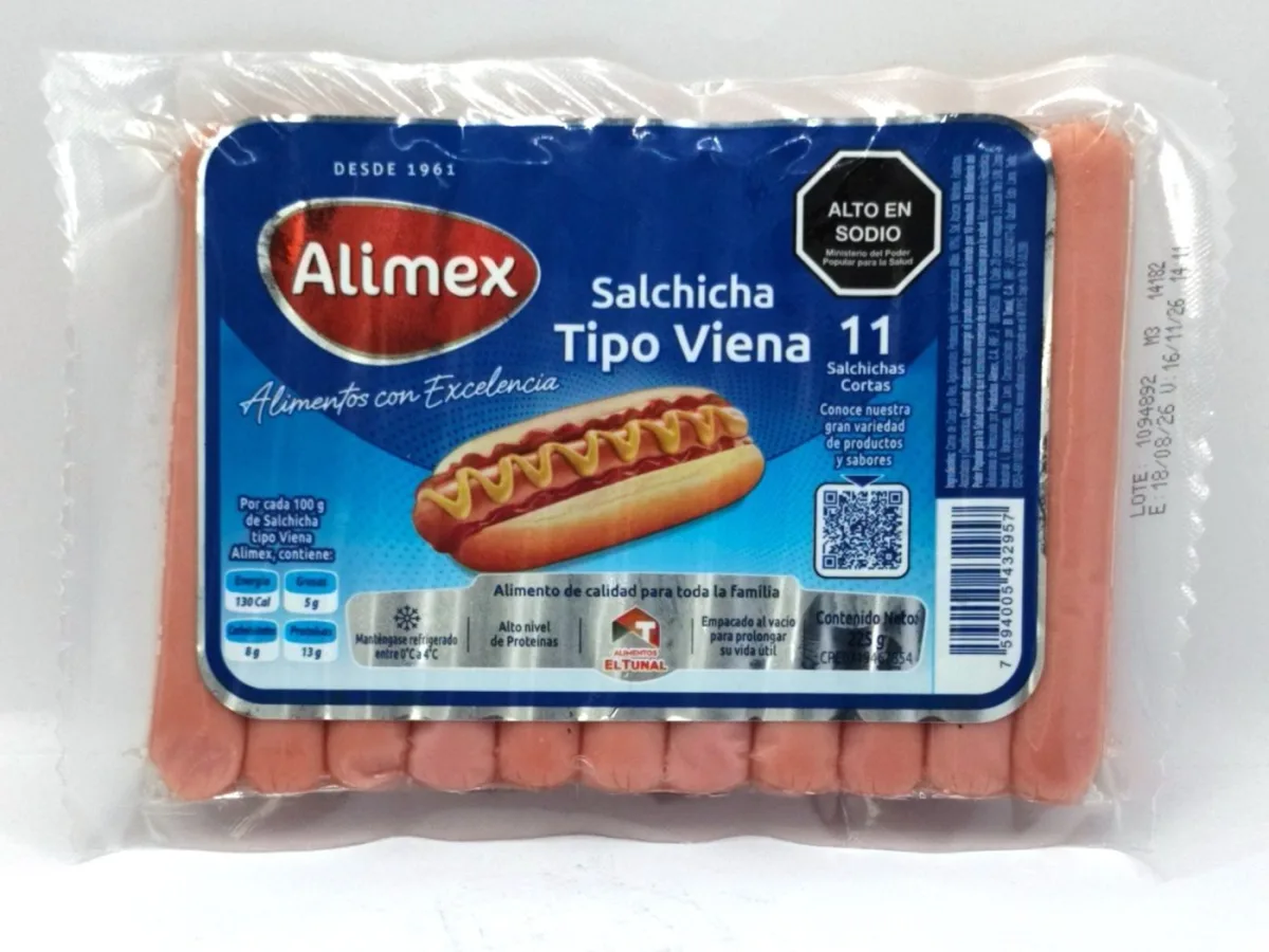 Salchicha Tipo Viena Alimex 225gr