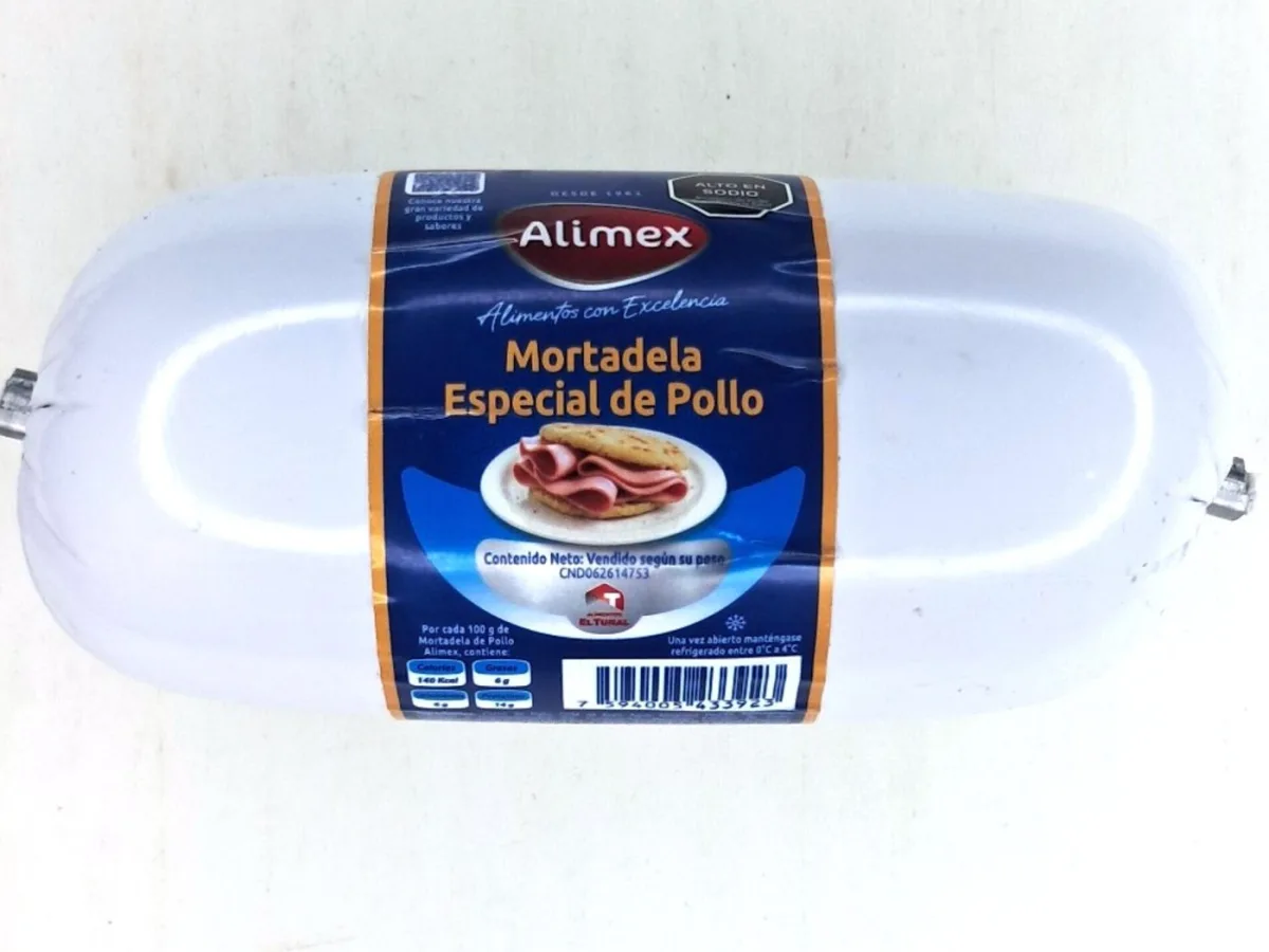 Mortadela Especial de Pollo Alimex 500 Gr