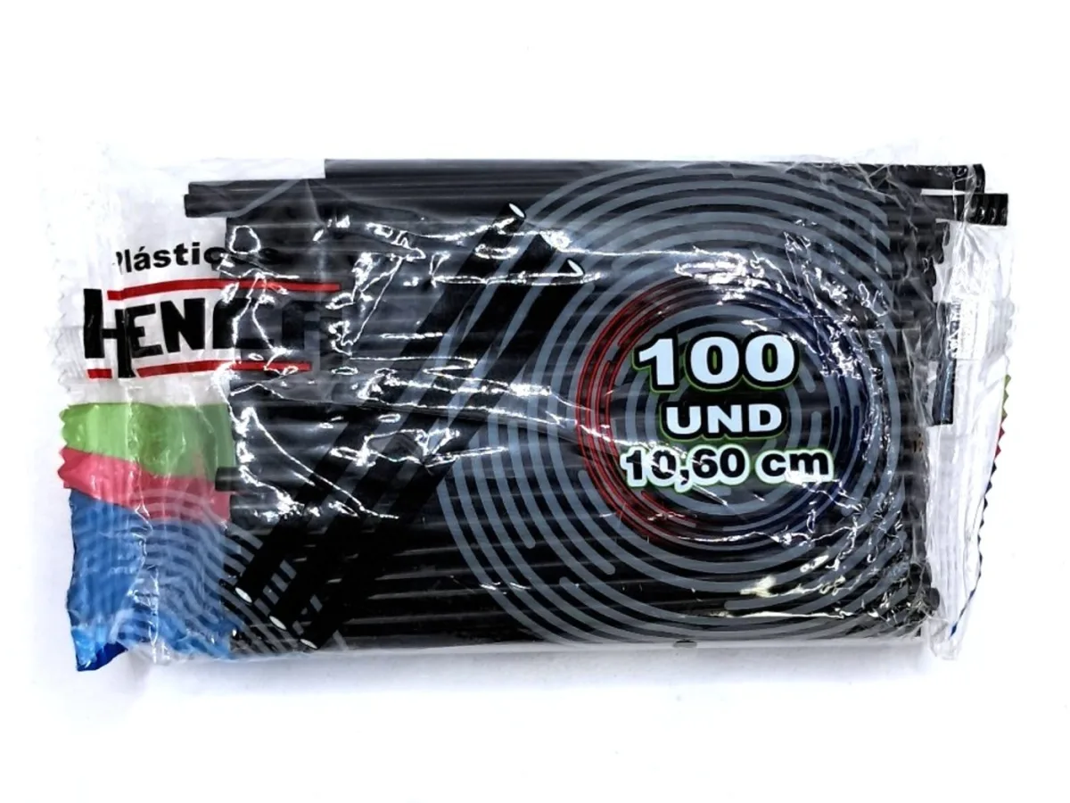 Pitillo Plastico Henca 100und