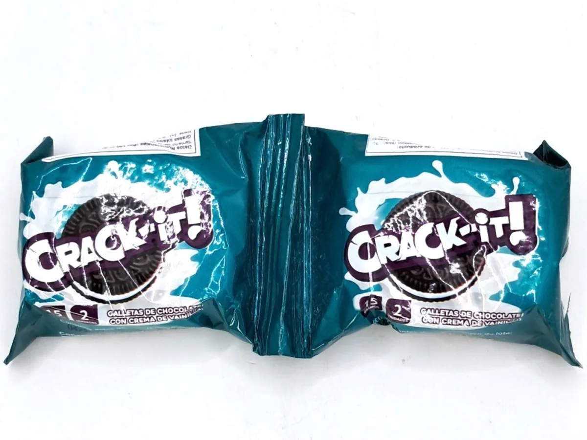 Galletas Crack-It Chocolate Crema Vainilla 15gr X Und